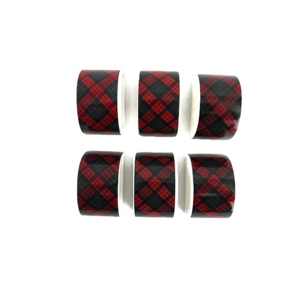 Sasaki Tartan Caramic Napkin by Charles Roberts Japan - Picture 3 of 7